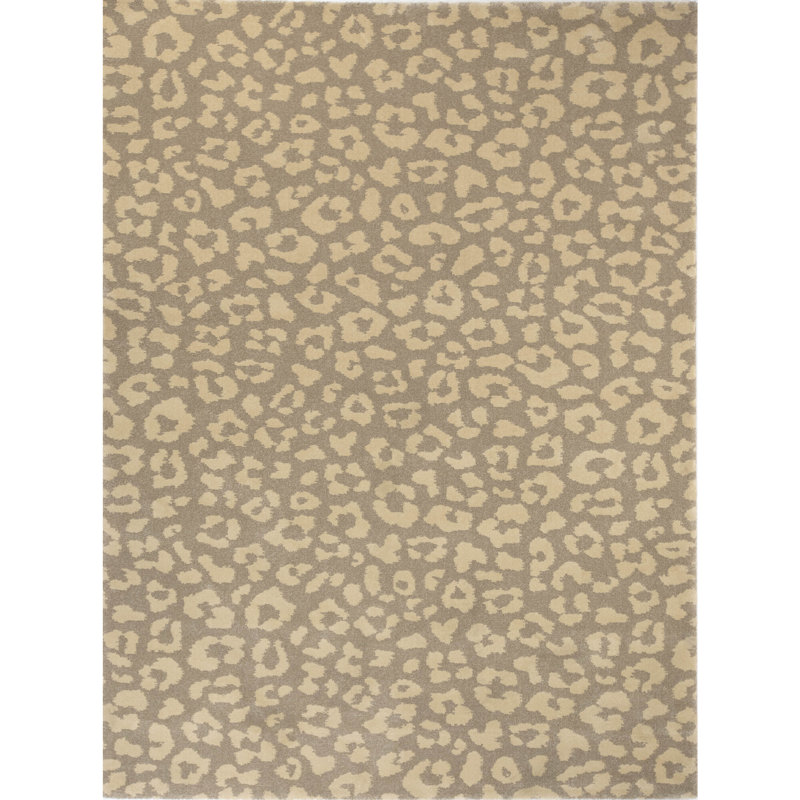 House of Hampton Calgary Animal Print Taupe Area Rug Wayfair